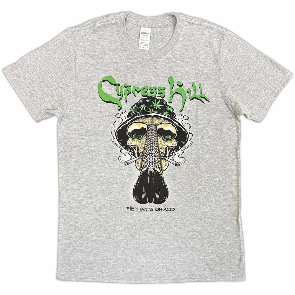 Cypress Hill - Skull Bucket Heren Tshirt - Grijs